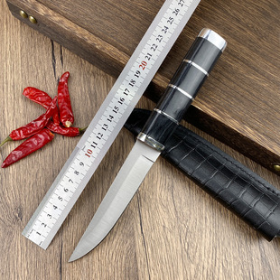 Cross-Border Large Bamboo Joint Meat Cleaver Mongolian Meat Shaving Knife Forged Bone Stripping Straight Knife Sharp Slaughtering Special Pig, Cow and Sheep Knife