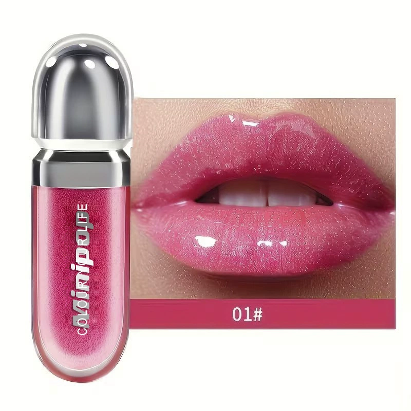 Lip Gloss Mirror Effect, Plumping & Long-Lasting Lip Shine, 6 ml