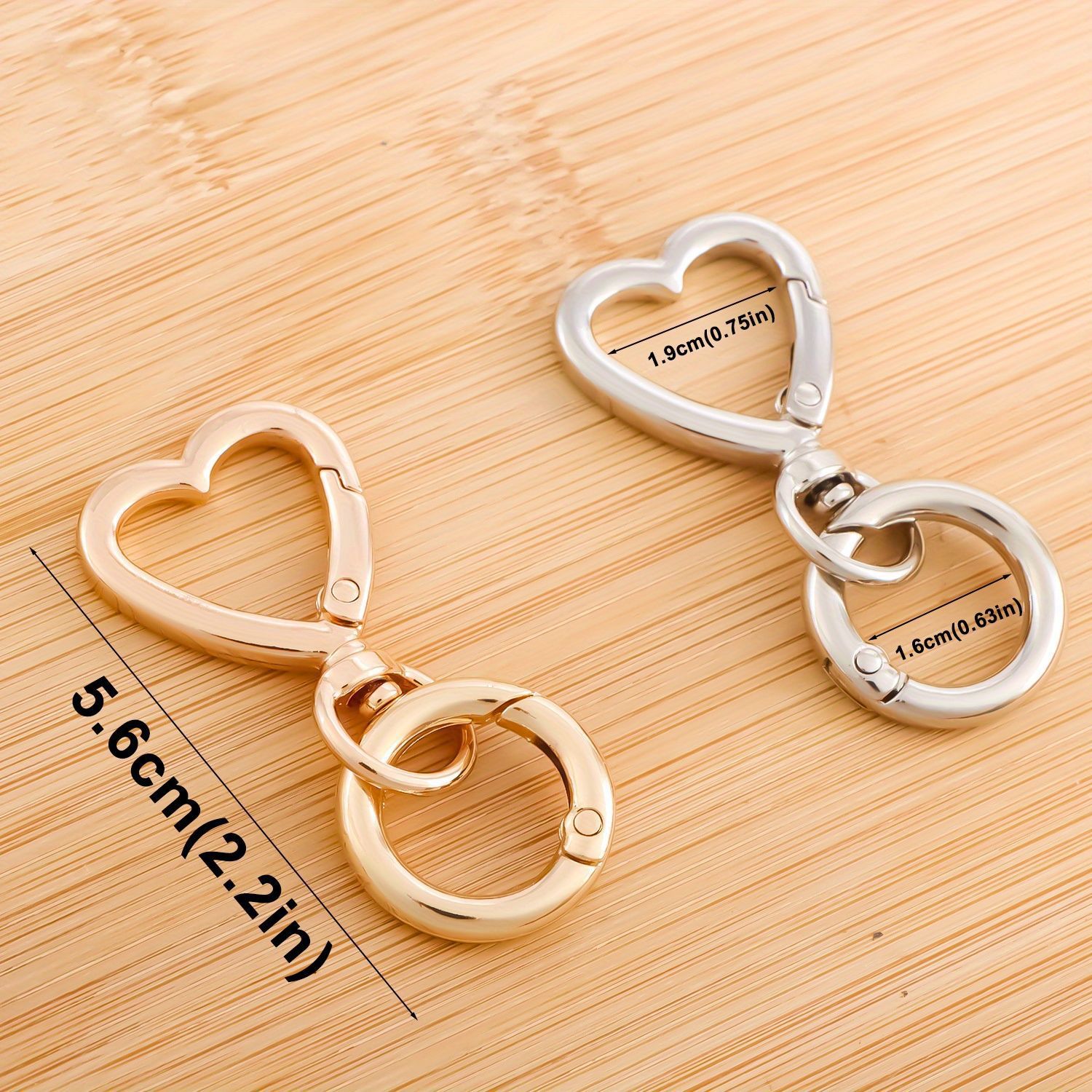 Creative keychain heart shaped
