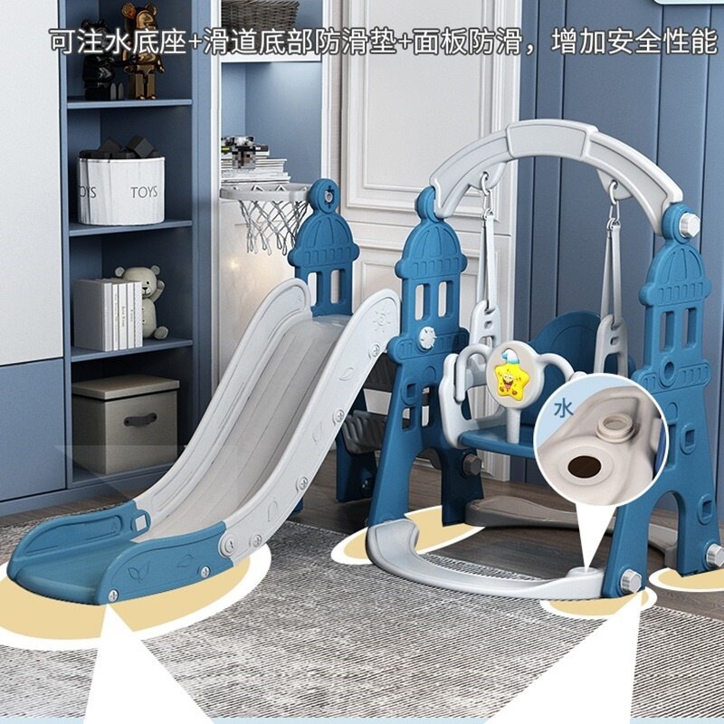Niños en interiores y al aire libre escaleras de plástico deslizantes para niños columnas juguetes pequeños combinados para bebés