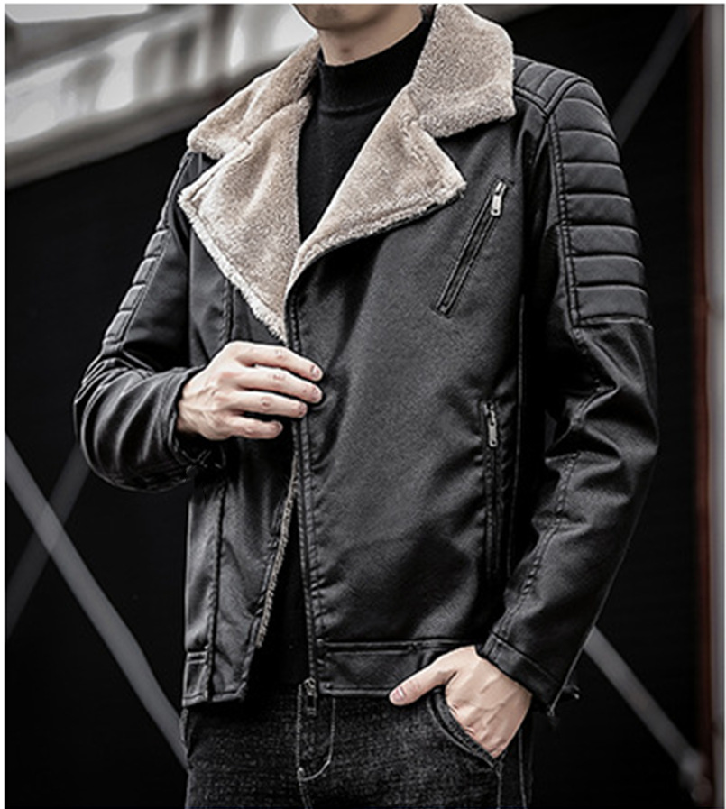 2024 men's new fur integrated coat, autumn and winter explosive single day Korean thick jacket_voghion.com