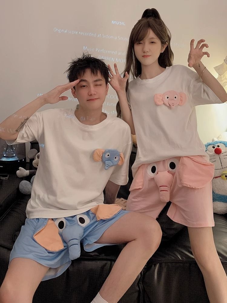 [인터넷 연예인 스타일] 블루 엘리펀트 [더블 쇼트 슈트] 남성 스타일