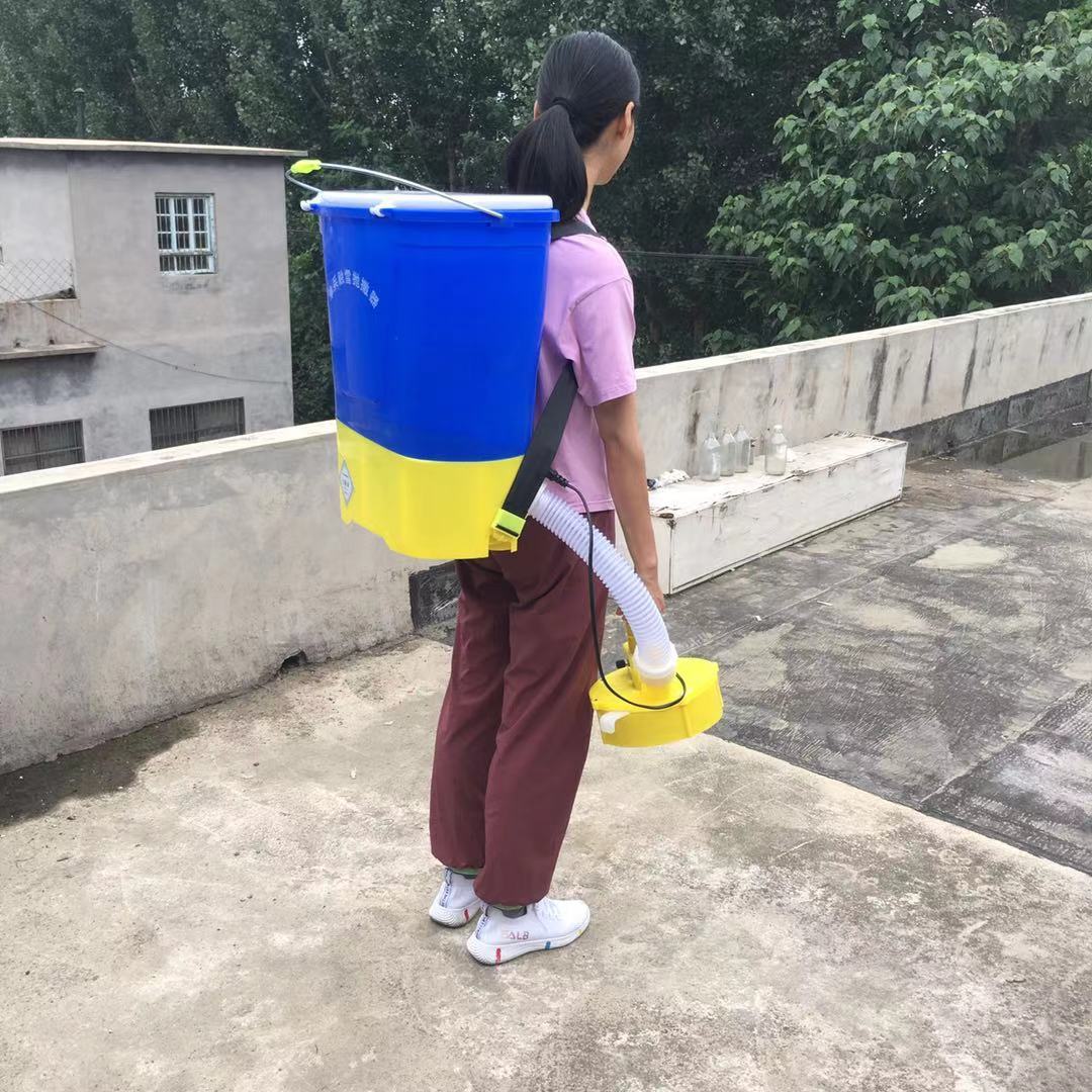 单人背负式颗粒融雪剂抛洒器全自动化雪撒盐机电动单兵融雪抛撒器