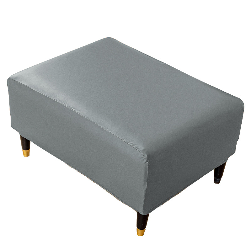 Funda de Reposapiés para Sofá de Cuero PU Impermeable, Funda de Reposapiés Resistente al Aceite, Funda Elástica para Taburete Bajo Antideslizante y Resistente al Desgaste para el Hogar, Venta al por Mayor