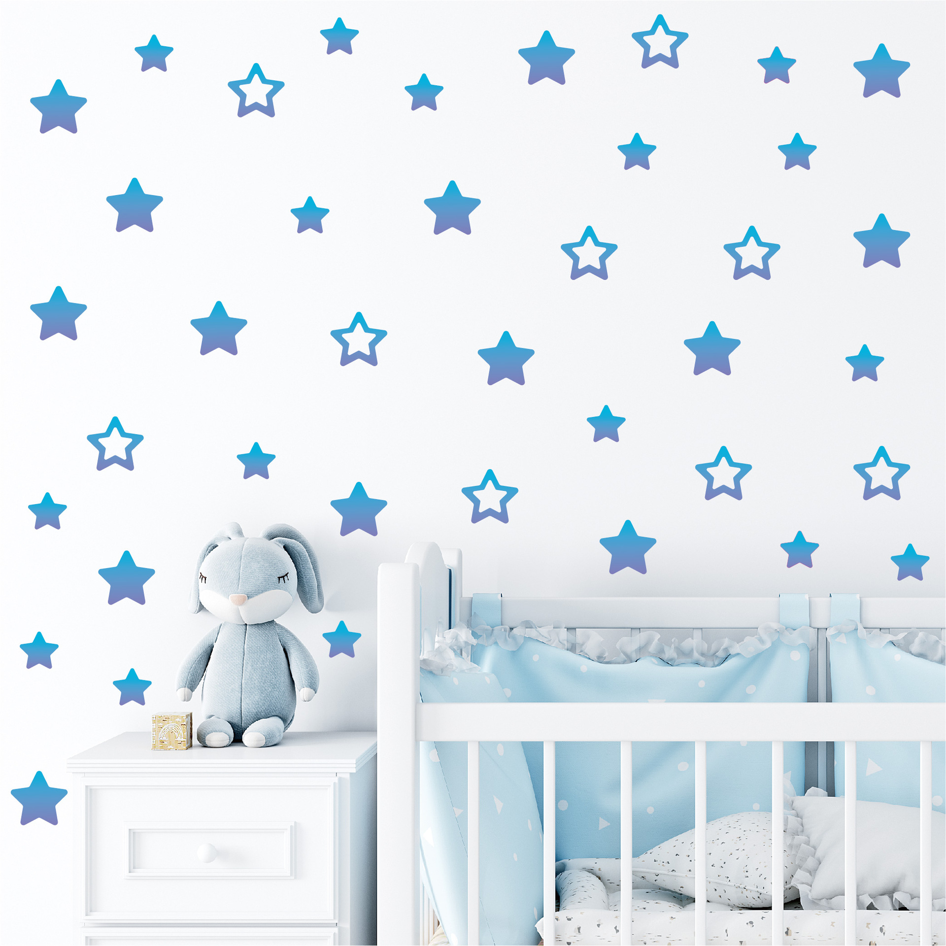 渐变星形墙贴-02