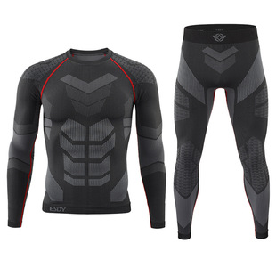 Outdoor Sports Thermal Underwear Men's Cycling Skiing Breathable Tight Sports Underwear Thermal suit No. 4