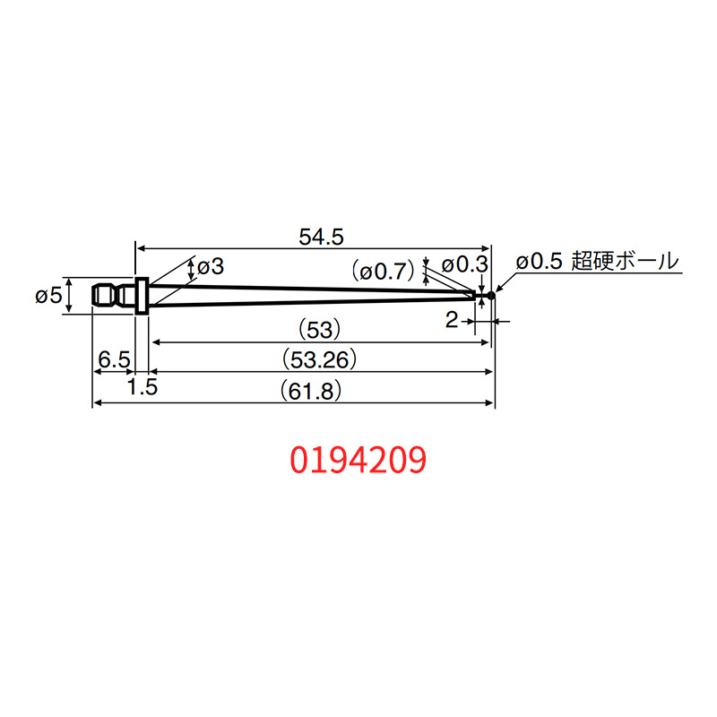 日本东京ACCRETECH测针测定探针0194209/0102518/0194400/0194010