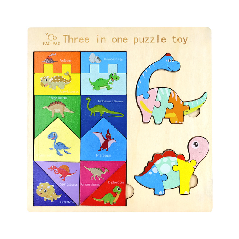 Dinosaurio tres en uno