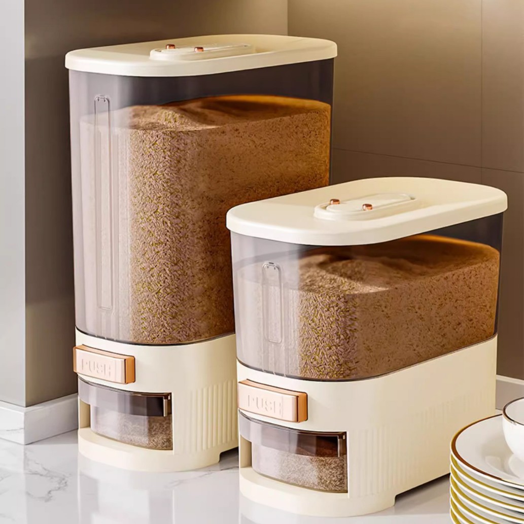 barril de arroz a prueba de insectos a prueba de humedad sellado de grado alimenticio caja de arroz barril de almacenamiento de harina de arroz tanque de almacenamiento de arroz