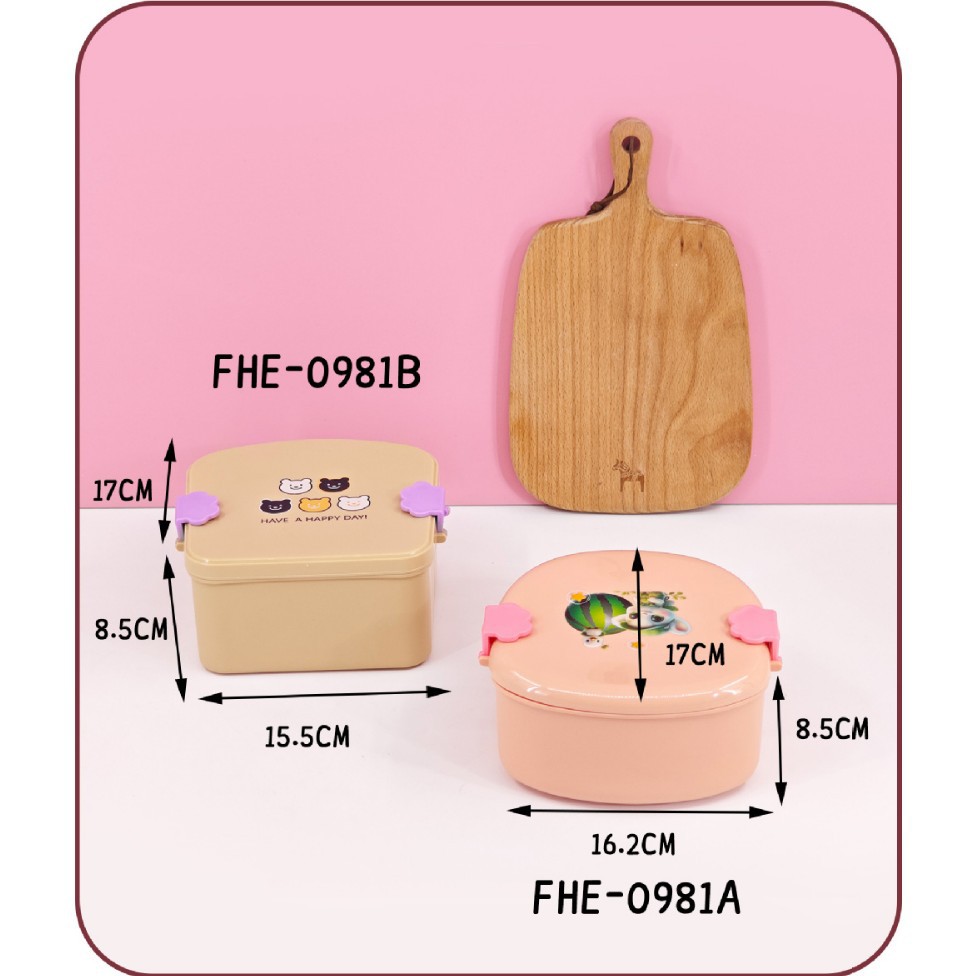 Caja de almuerzo de tostada de dibujos animados lindo personalizada para niños que van a la escuela Caja de almuerzo especial para estudiantes portátiles
