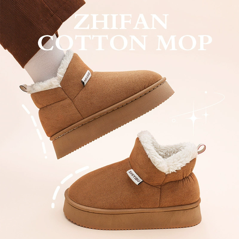 Снежные сапоги дамы 2024 новый зимний новый дом толстая подошва