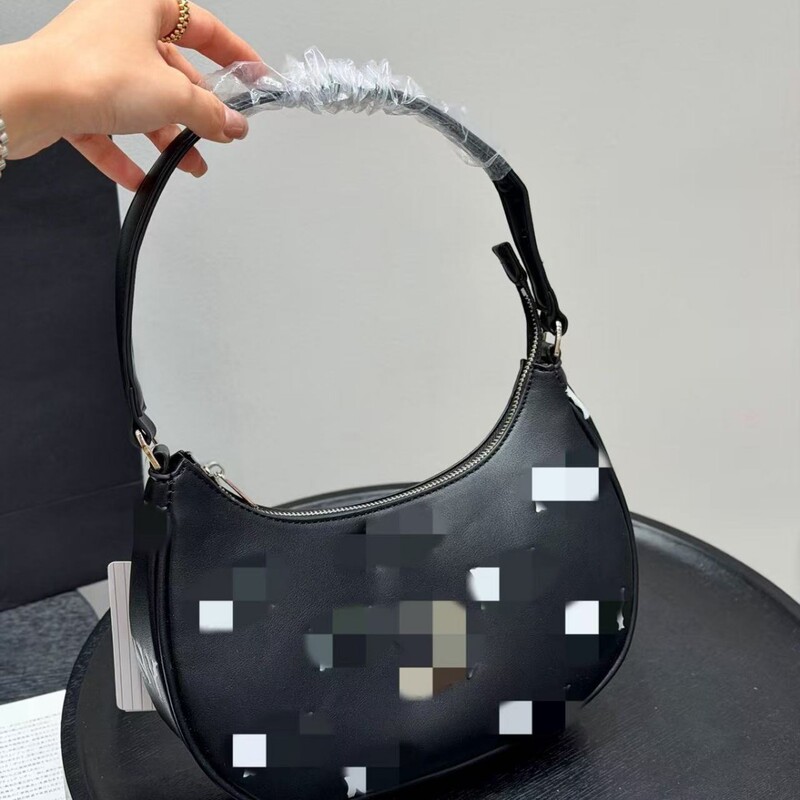 Korean Mlb Underarm Bag 2026 New Model Ny Embossed Leather Crescent Bag Fashionable Versatile Shoulder Handbag Women's Bag