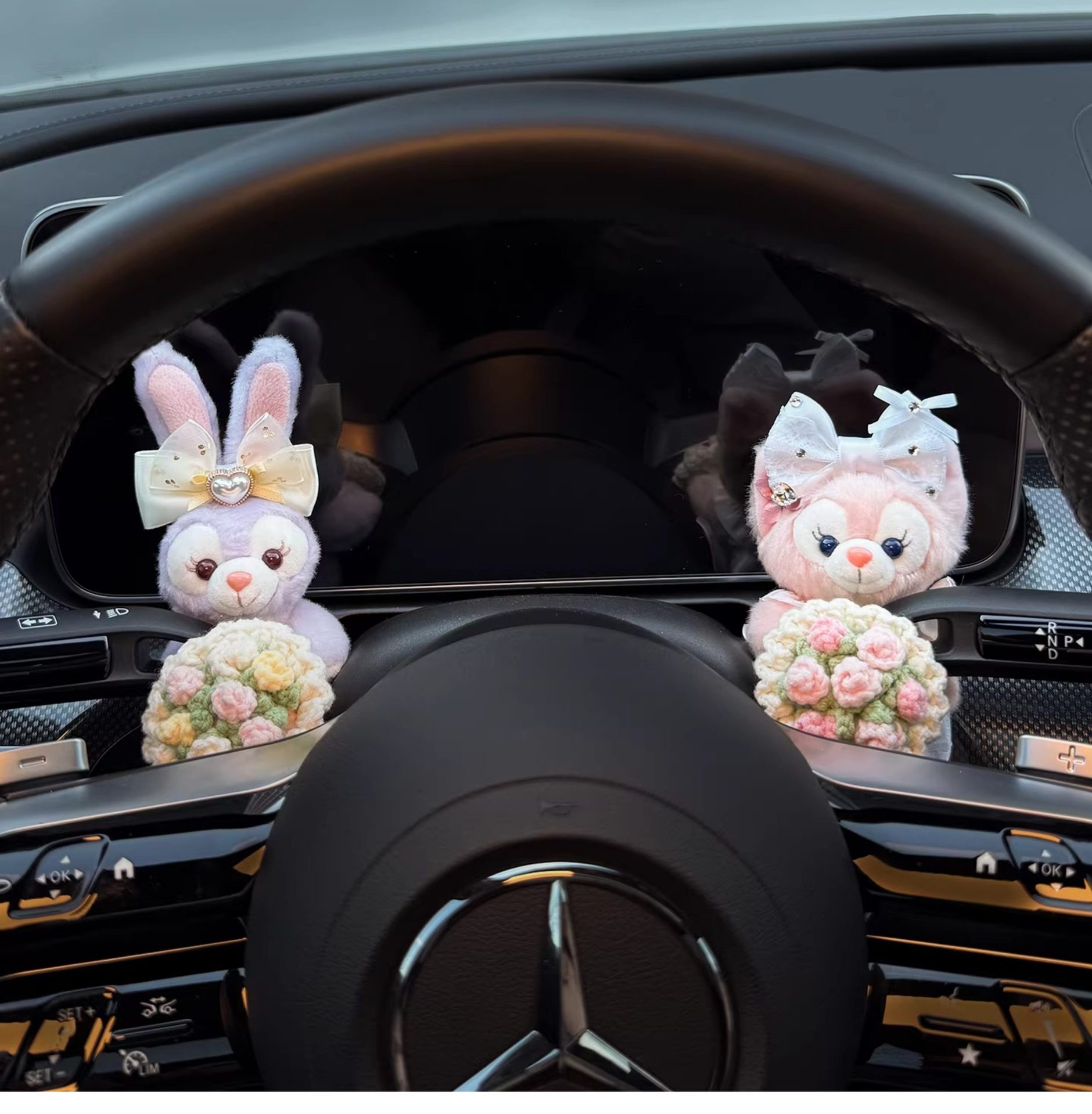 Linabell Car Dashboard Doll Interior Wiper Turn Signal Decoration Figurine 2026 New Model for Women