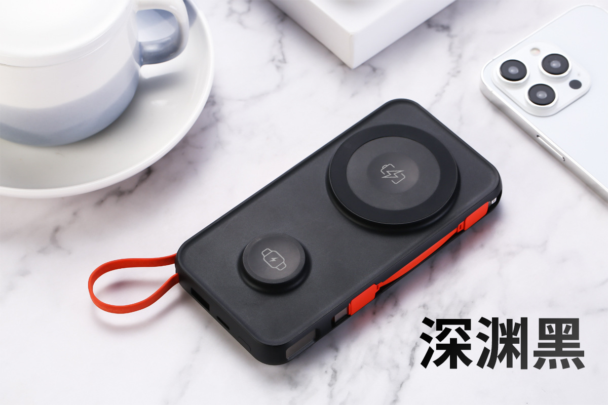 3C inalámbrico magnet charger 10000mAh reloj teléfono con cable de carga rápida fuente de alimentación compacta y portátil