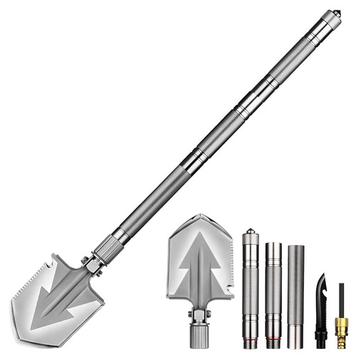Long-distance multifunctional engineering shovel Self-driving camping equipment Outdoor folding military shovel Survival and self-defense