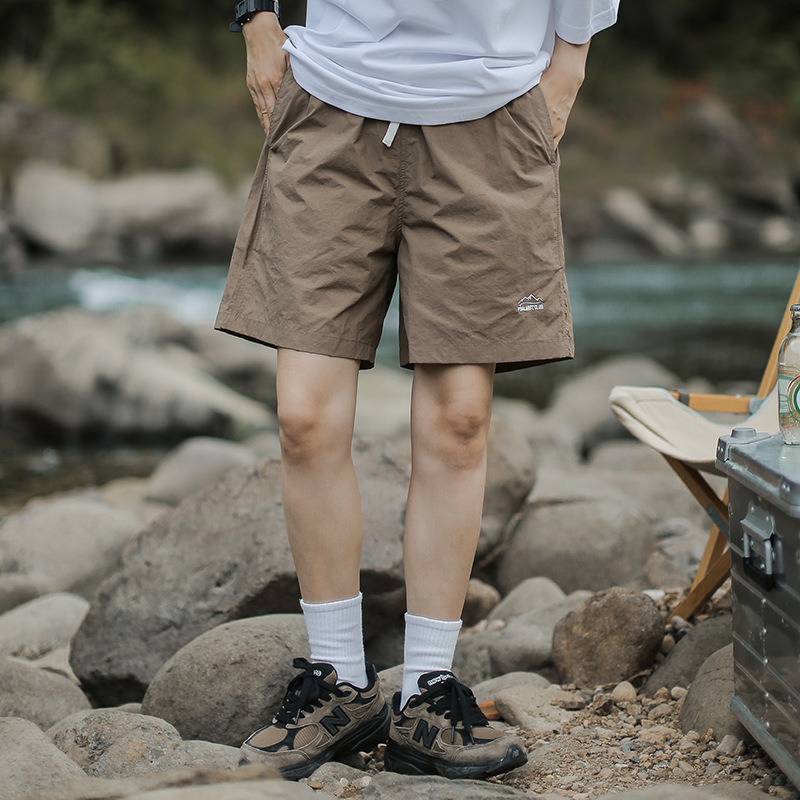 Summer Thin Outdoor Quick-drying Shorts Sports Leisure Five-point Pants Men's Loose Beach Pants Cross-border in stock Foreign Trade