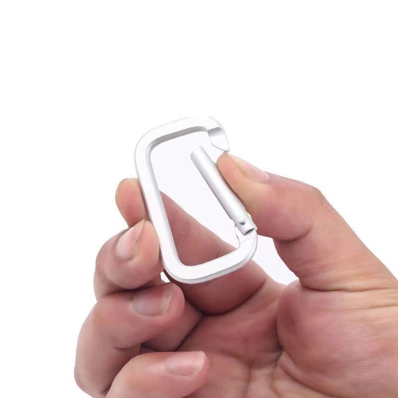 カラビナメーカー スクエア安全バックル 登山フックバックル アルミ合金カラビナ クライミングバックル ウォーターボトルバックル アウトドアバックル|undefined