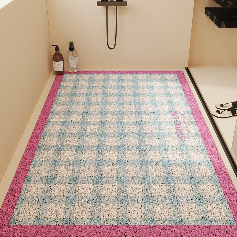 bathroom drain hollow-out pvc loop floor mat household shower non-slip mat bathroom mats bathroom bath mat