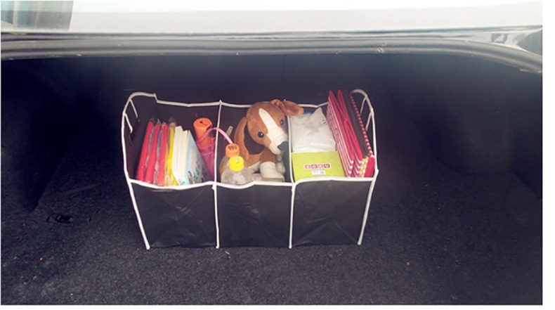 Foldable Car Storage Box, Car Trunk Storage, Non-Woven Storage Bag, Multi-Functional Car Organizer