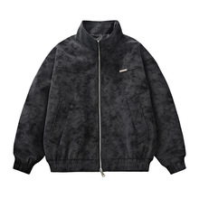 数据爆款飞行夹克双拉链教练翻领PU皮外套JK3050