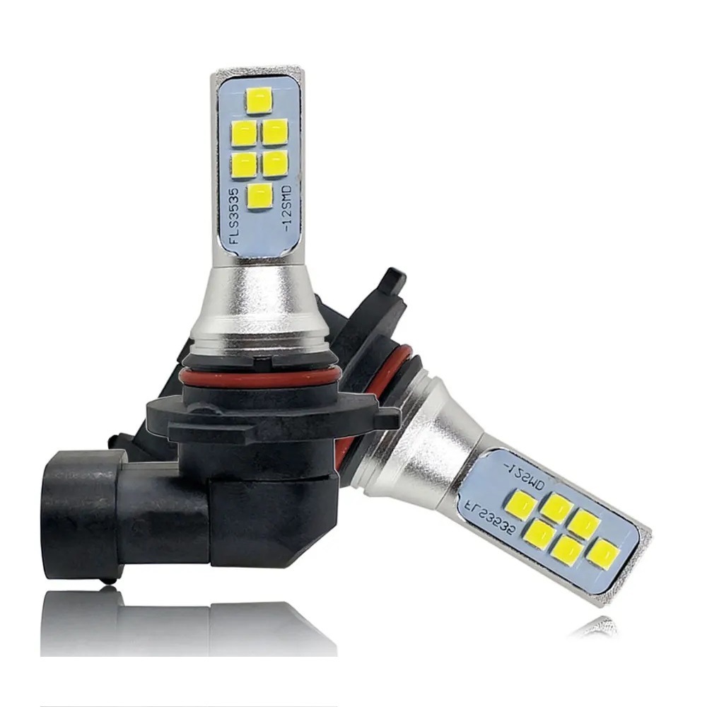 Cross-Border Automotive High-Brightness Front Fog Lights H11 3030 12Smd Led Anti-Fog Lights H4 H7 9005 Headlights