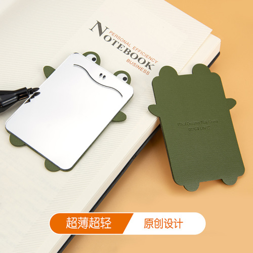 Creative Mini Portable Makeup Mirror Cute Cartoon Animal Mobile Phone Sticker Ultra-Thin Portable Small Mirror Gift for Girls