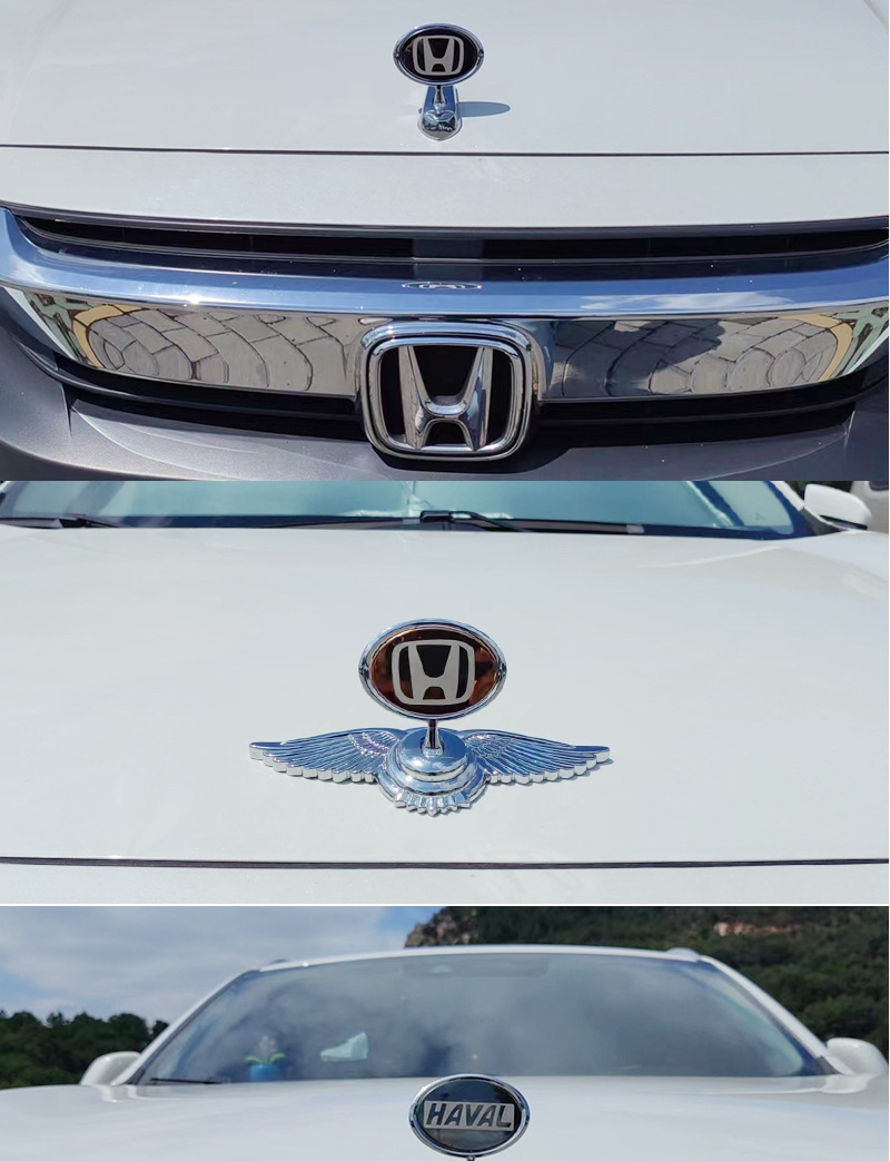 Applicable to Haver MG Volkswagen Car logo Vertical Standard Flying Eagle Standard Stainless Steel Metal Car Mark Engine Cover Vertical Standard