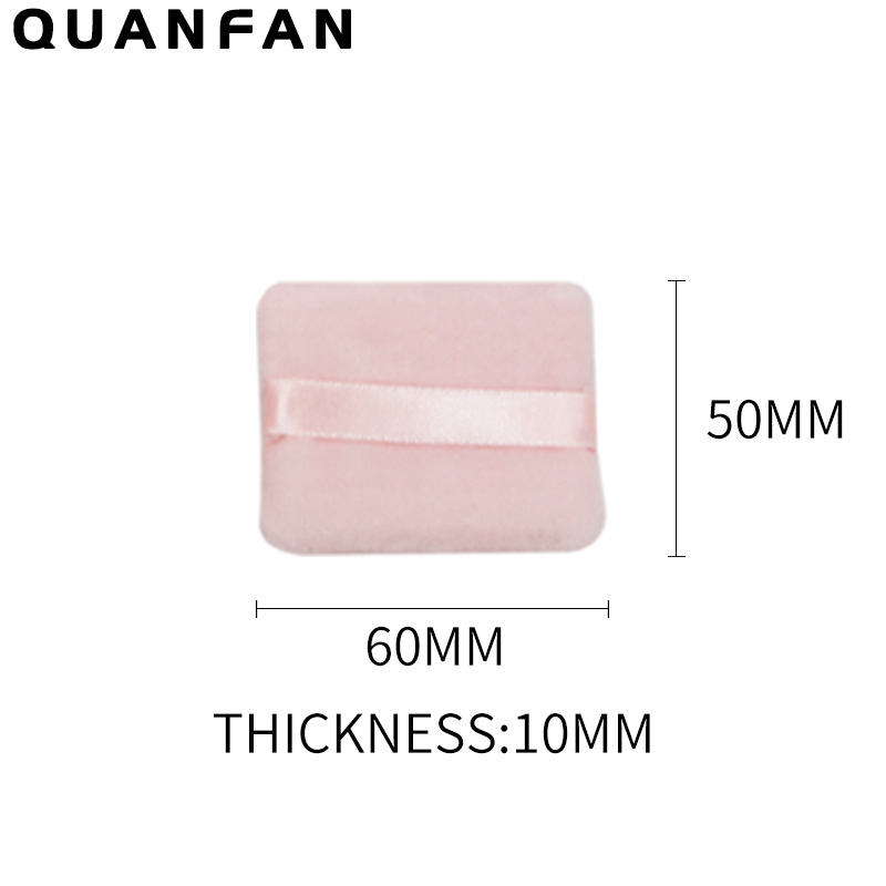 Suministro directo transfronterizo triángulo pequeño cuadrado redondo corazón melocotón polvo seco miel en polvo maquillaje multicolor material de pelo corto súper suave