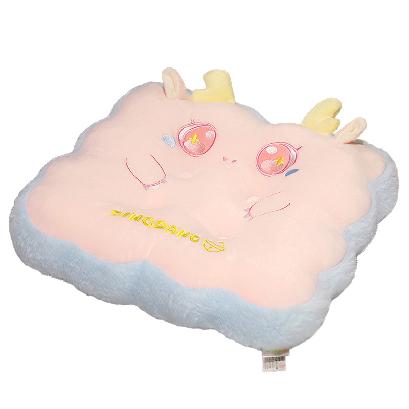 Lindo dragón año cojín a tope cojín del coche cojín a tope cojín de la silla de oficina cojín de larga sesión estudiante aula cojín