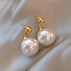 Silver needle from pearl, cute universal earrings with tassels, silver 925 sample, flowered, wholesale