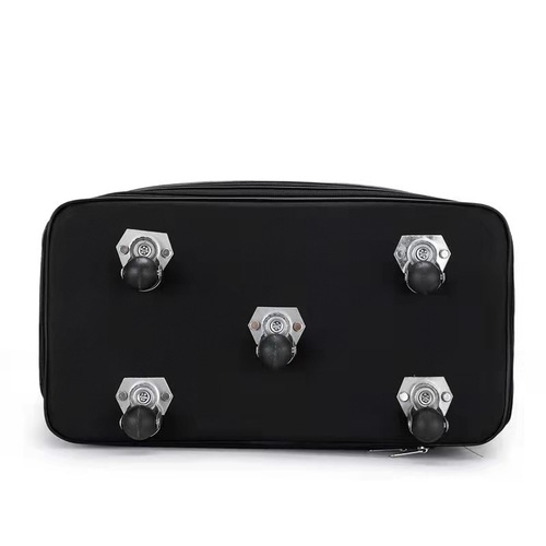 Cross-border air checked bag Oxford luggage bag large capacity three-layer moving travel bag extended wheeled travel bag