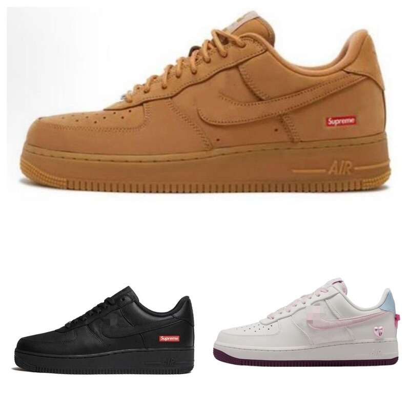 Putian pure original AF1 Air Force One wheat-colored men's shoes, pure white women's sneakers, classic couple's sports shoes
