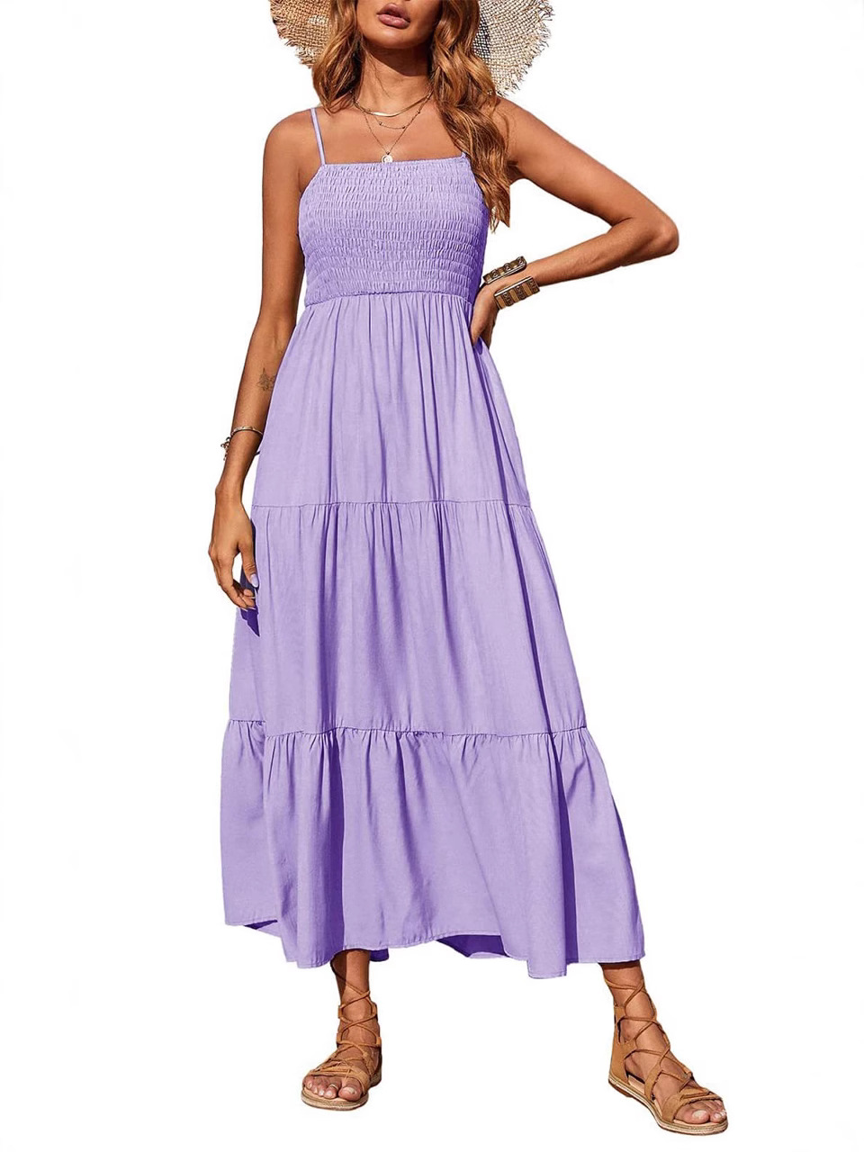 Spring 2025 New Cross-border European and American Women's Elegant Fashion Elegant Strap Backless Split dress