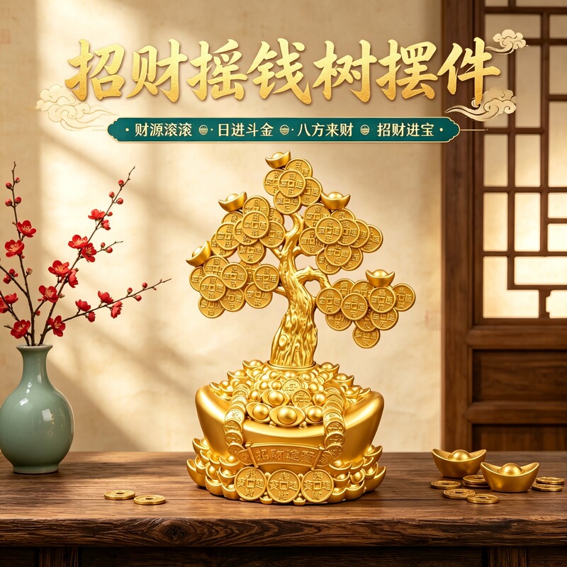 Money Tree, Fortune Basin, Prosperity Tree, Wealth-Attracting Ornament, Housewarming and Opening Ceremony Gift, Alloy Decoration Money Tree, Fortune Basin, Prosperity Tree, Wealth-Attracting Ornament, Housewarming and Opening Ceremony Gift, Alloy Decoration