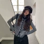 撞色新款无袖春秋开衫