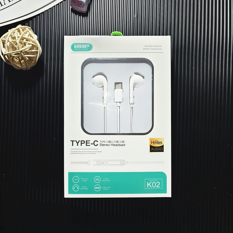 Type-cデジタル復号版広口イヤホン入耳式パソコン携帯電話汎用typa-c有線イヤホン|undefined
