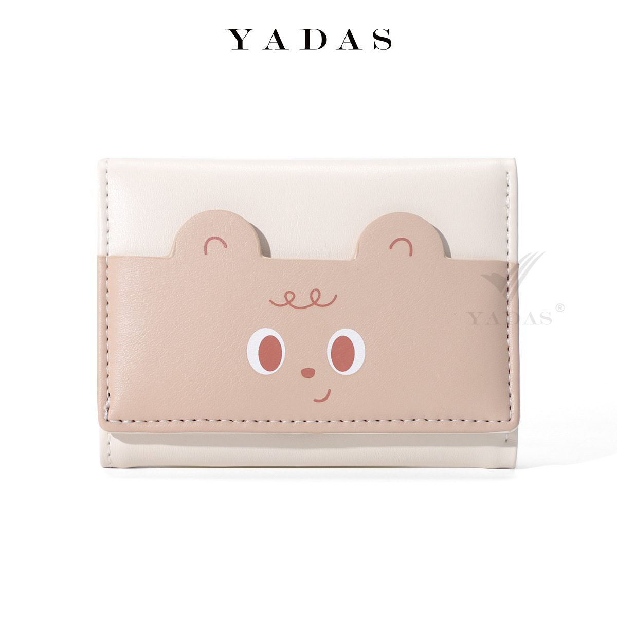 Cartera japonesa simple para mujer, delgada, pequeña, plegable, billetera para estudiantes, nueva y linda tarjeta de nicho