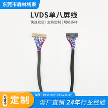 lvds单八屏线双8带卡液晶lvds屏液晶驱屏线线汽车线束排线端子线