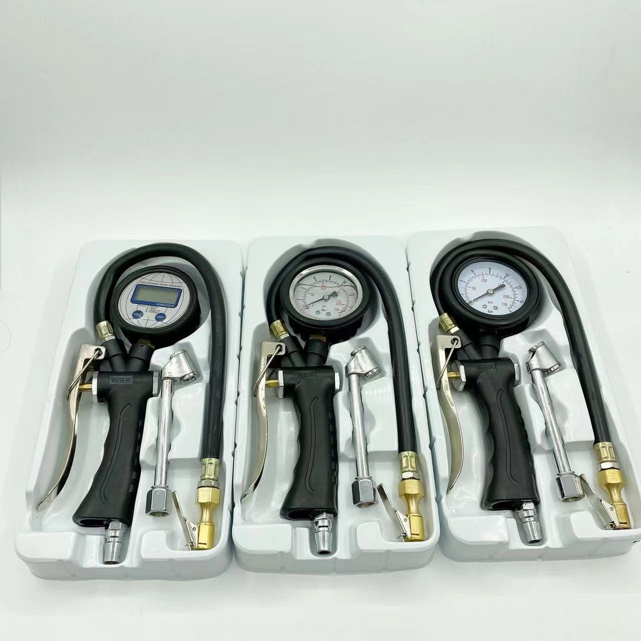 Air pressure gauge, tire pressure gauge with inflator, digital display car tire pressure monitor, inflator gun with digital display