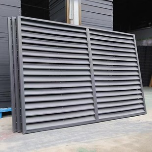 Aluminum alloy louver air conditioner external machine grille net protective cover fence ventilation vent breathable heat dissipation rainproof