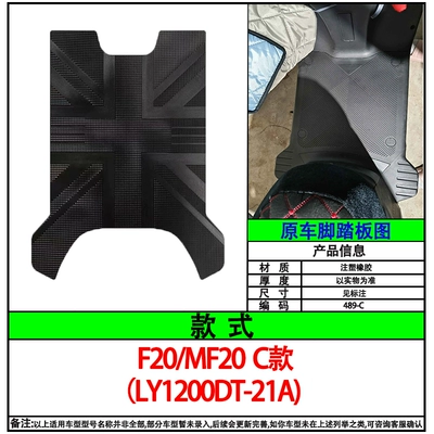 Electric vehicle foot mat F20/Mf20 Electric Vehicle Foot - f20mf20-c-style-thick-style