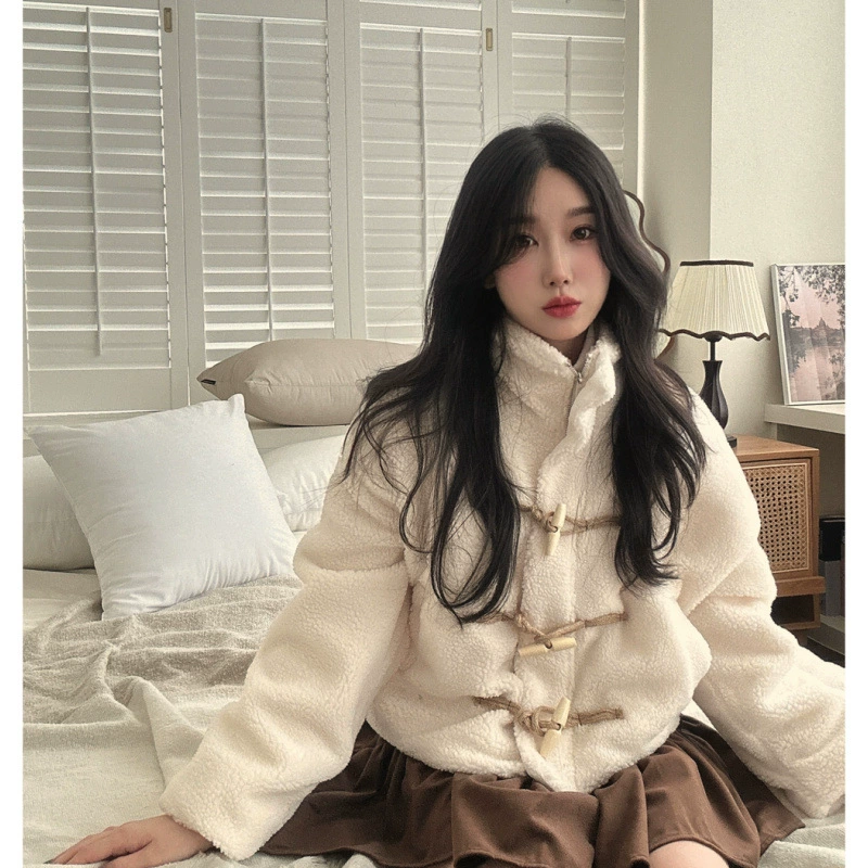 Корейский чич ретро маленький ленивый ветровой воротник