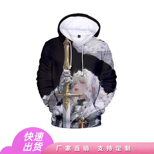 Berserk Sweatshirt Pullover Hoodie with Fleece for Autumn and Winter 3D Digital Print