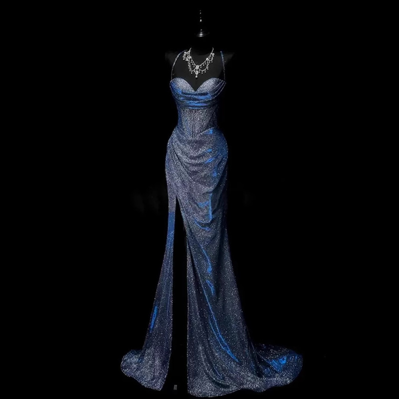 Super Flash Dress, Celebrity Sexy Light Luxury Coming-Of-Age Ceremony Birthday Party Dress Banquet Host Evening Dress Super Flash Dress, Celebrity Sexy Light Luxury Coming-Of-Age Ceremony Birthday Party Dress Banquet Host Evening Dress