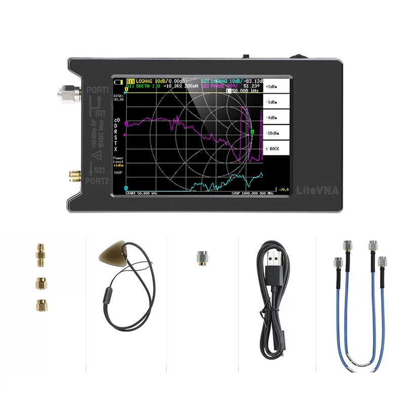 便携式矢量网络分析仪LiteVNA 6GNanoVNA升级 50k-6.3GHz工程网分