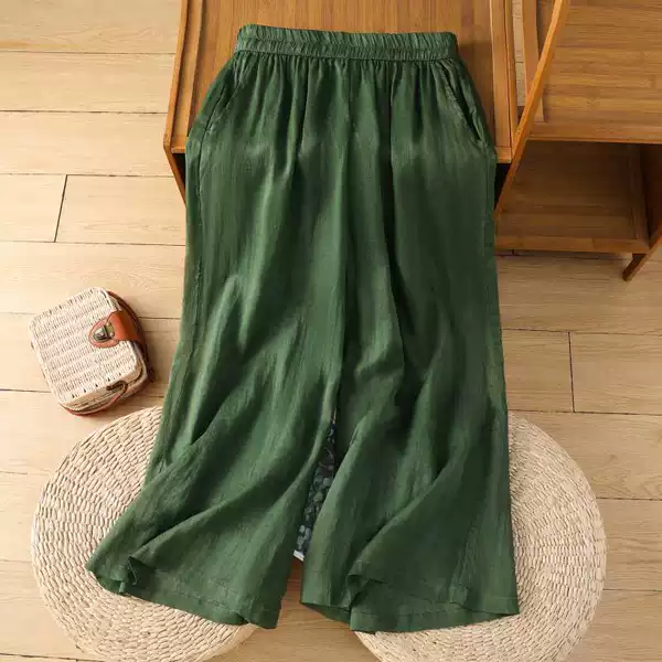 Green trousers