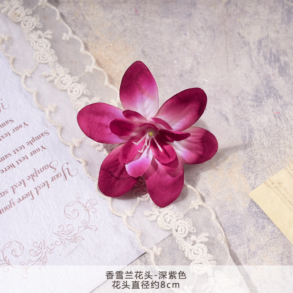 XH2-향기로운 눈 난초 머리-짙은 보라색