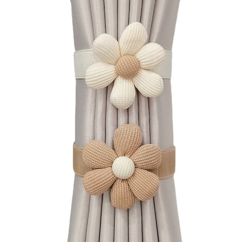 Nordic simple tassel curtain strap Japanese style small fresh woven drawstring gathering rope creative gauze curtain storage binding