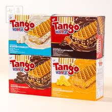 印尼進口Tango探戈咔咔脆威化餅干巧克力味夾心零食小吃休閑食品