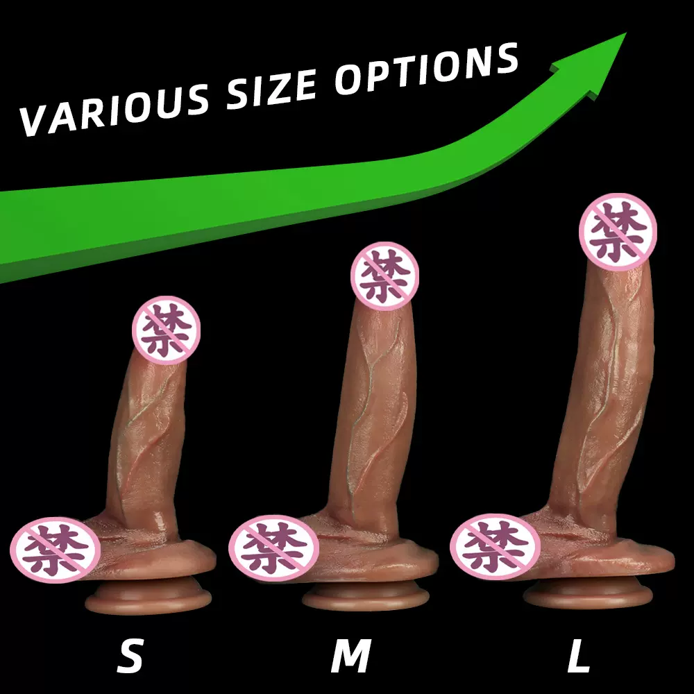 外贸跨境亚马逊超软大液态硅胶仿真阳具女用自慰器假阴茎成人用品